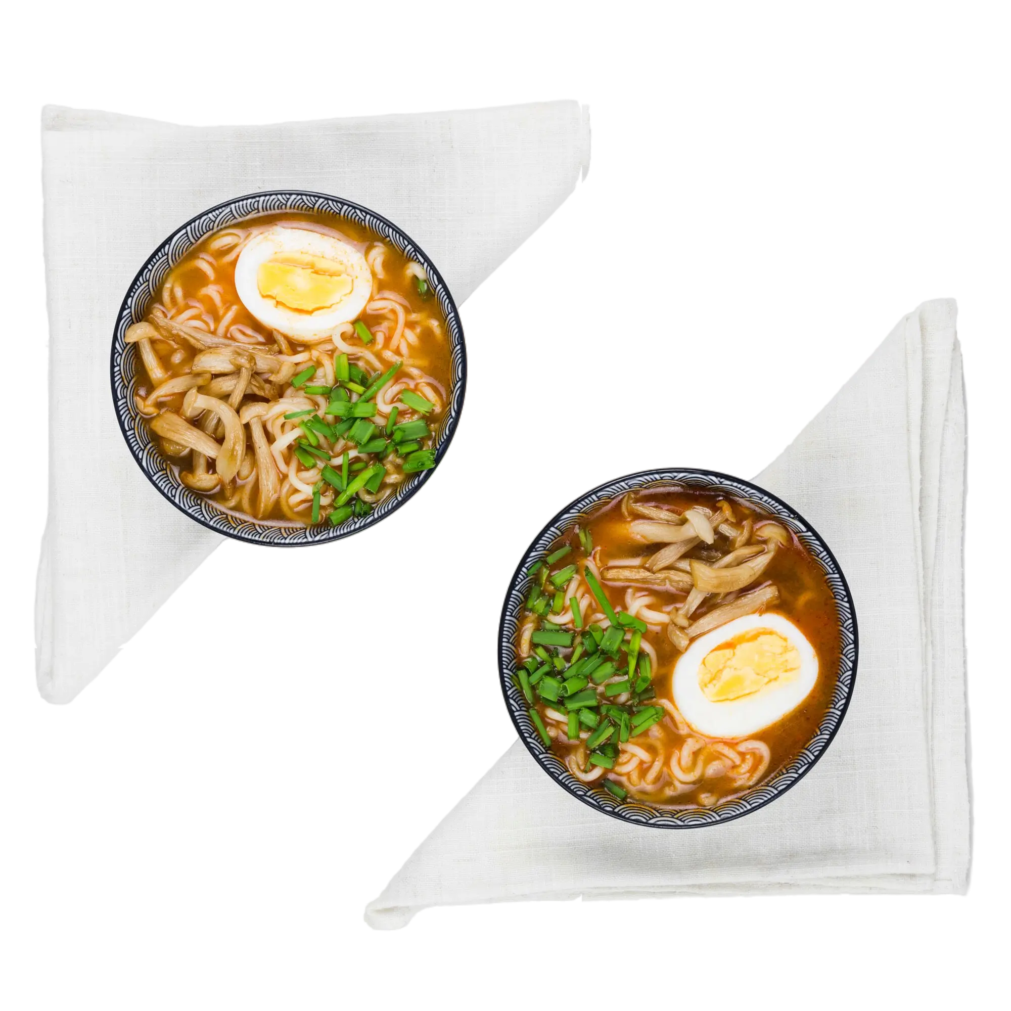 Two bowls of ramen at Tengu Ramen, a Japanese restaurant in Delano